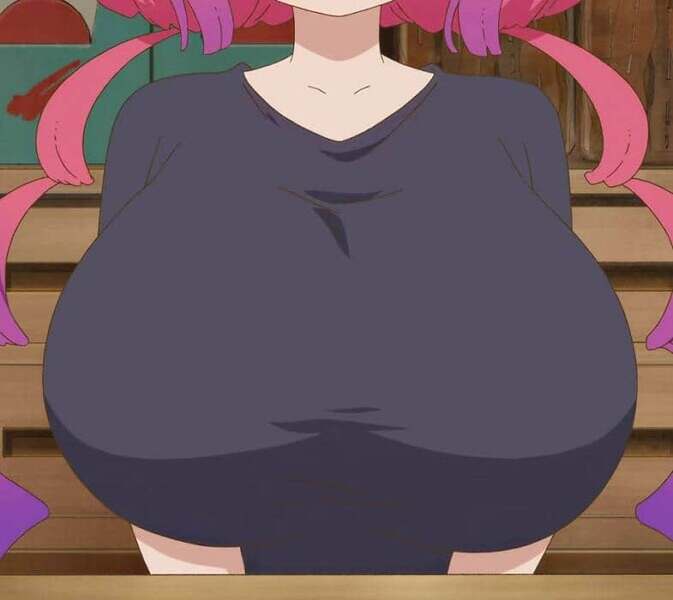 Ilulus body Miss Kobayashis Dragon Maid S ep 4 cleavage boobs