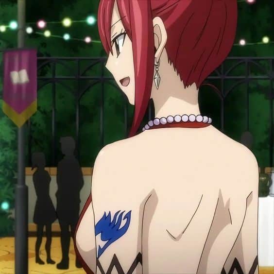 erza scarlet from the back