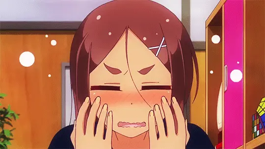 umiko ahagon blushing cute new game anime