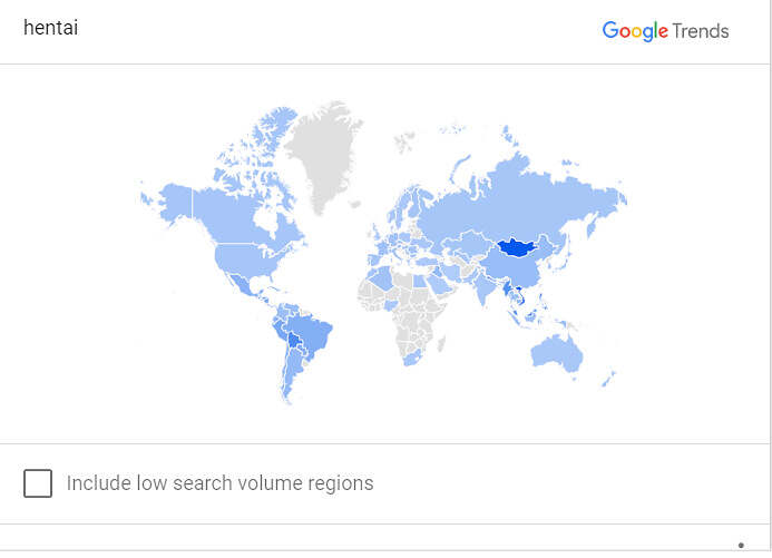 Hentai Map 2024 Google Stats