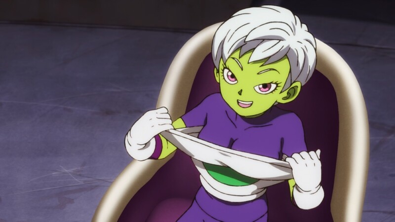 Cheelai Cafeteria Oppai Green Alien Girl Db Super