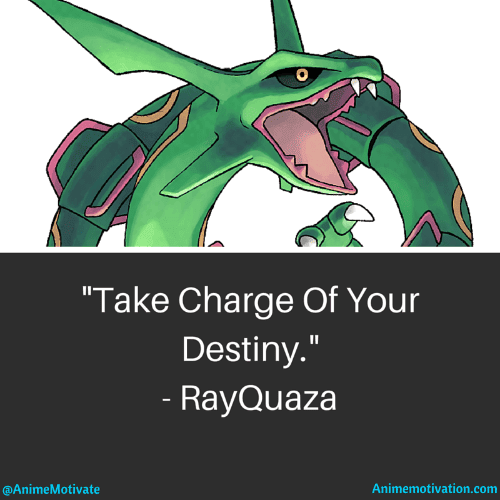 Take charge of your destiny. - Rayquaza