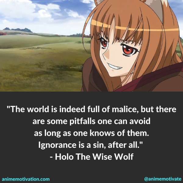 Spice And Wolf Anime Quotes 6
