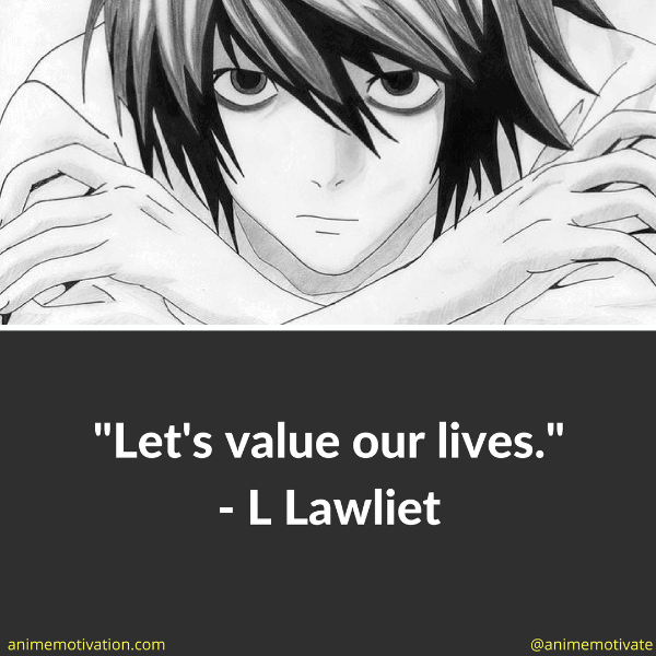 Let's value our lives.