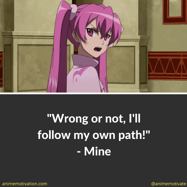 Wrong or not, I'll follow my own path!