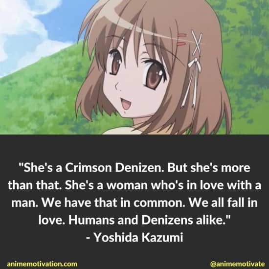 yoshida kazumi quotes shakugan no shana 2