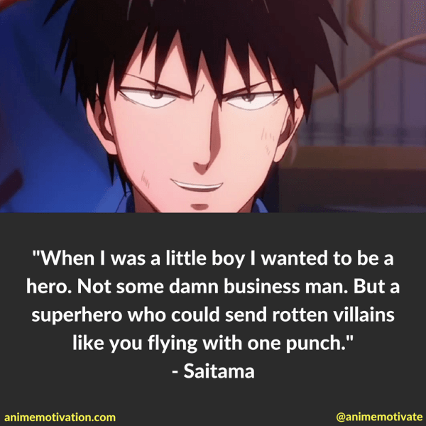 9 Awesome Saitama Quotes From One Punch Man