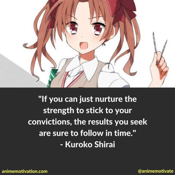 Kuroko Shirai Quotes 2