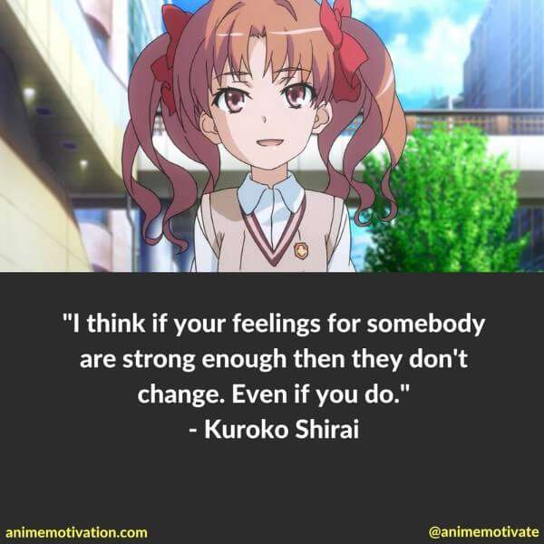Kuroko Shirai Quotes 7