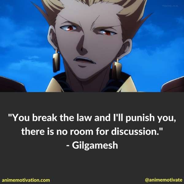 Gilgamesh Quotes Fate Anime 8