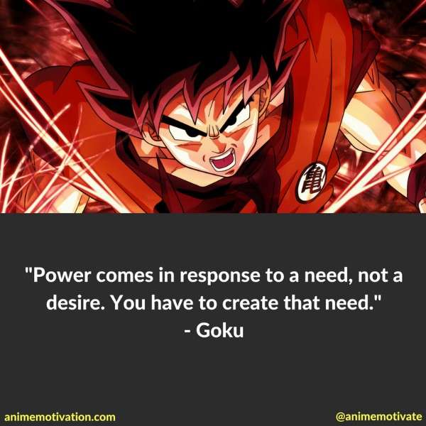 Power comes in response to a need, not a desire. You have to create that need.