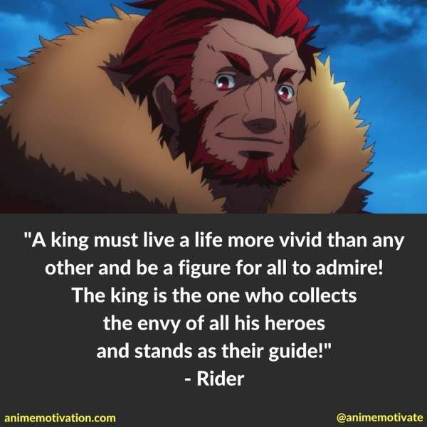 Rider Quotes Fate Zero 1