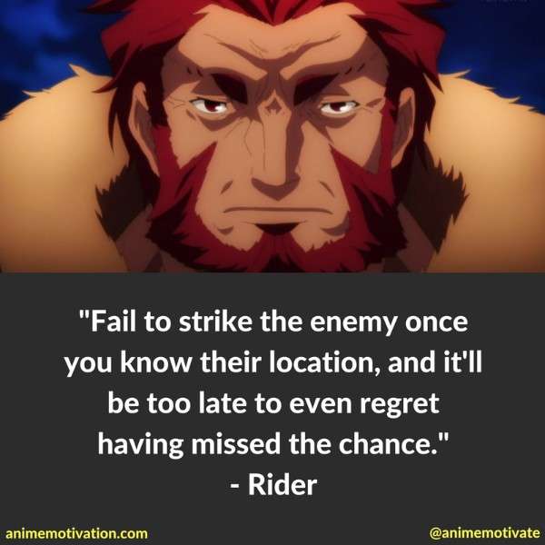 Rider Quotes Fate Zero 4
