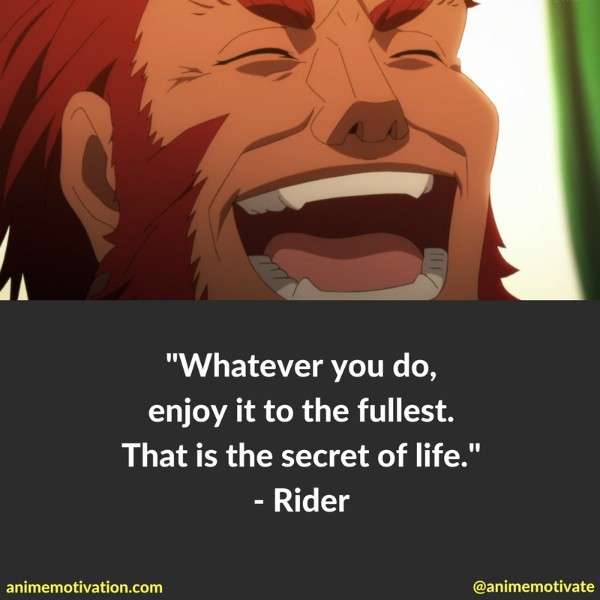 Rider Quotes Fate Zero 6