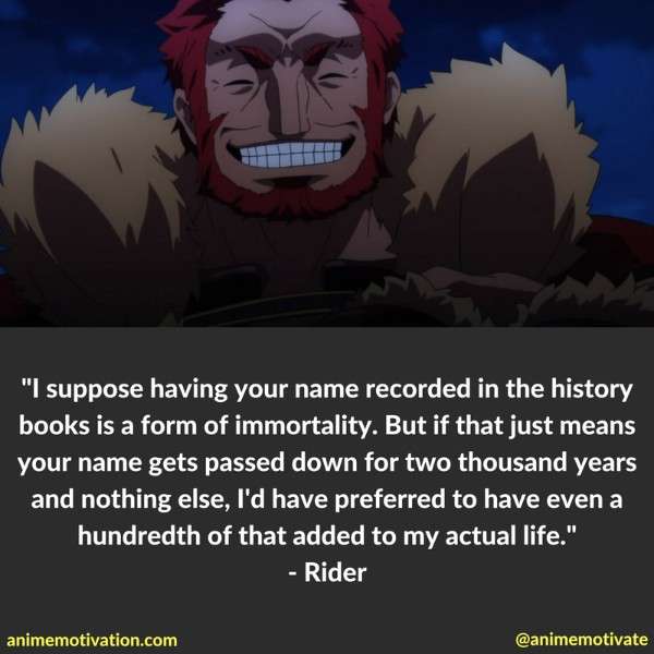 Rider Quotes Fate Zero 8