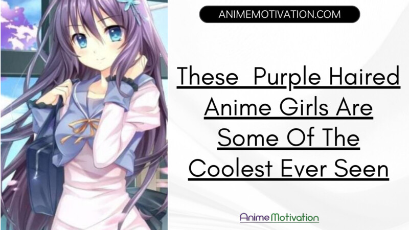 These Purple Haired Anime Girls Are Some Of The Coolest Ever Seen