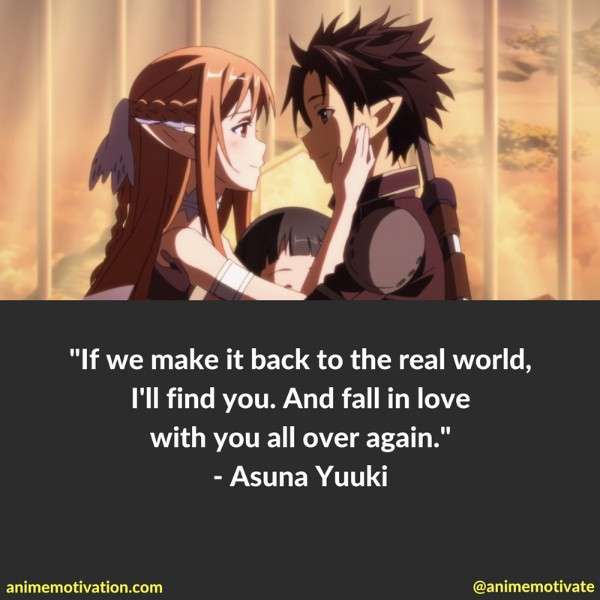 kirito and asuna love quotes