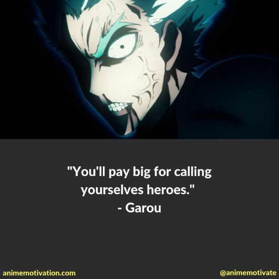 garou quotes one punch man 1