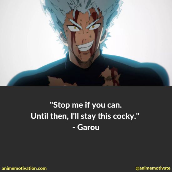 garou quotes one punch man 3