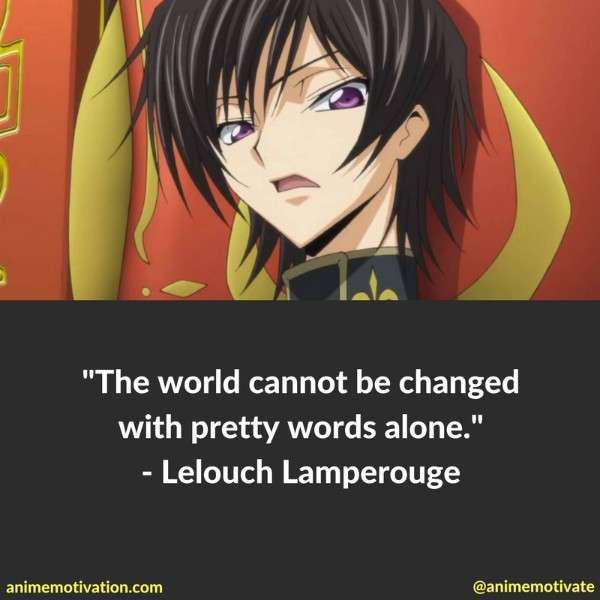 Xtakay Studio - Buenos días! Iniciamos la semana con una frase del  protagonista del anime Code Geass: Lelouch of the Rebelion, del cual el  día de ayer, durante los festejos por su