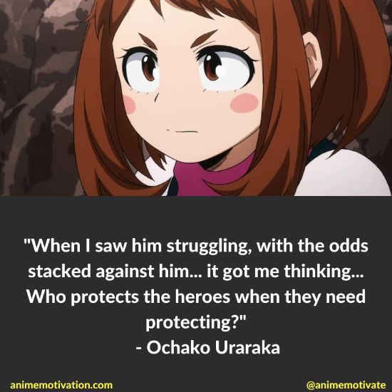 Ochako Uraraka Quotes Mha