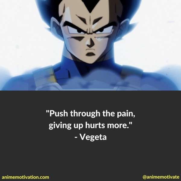 Push through the pain, giving up hurts more.