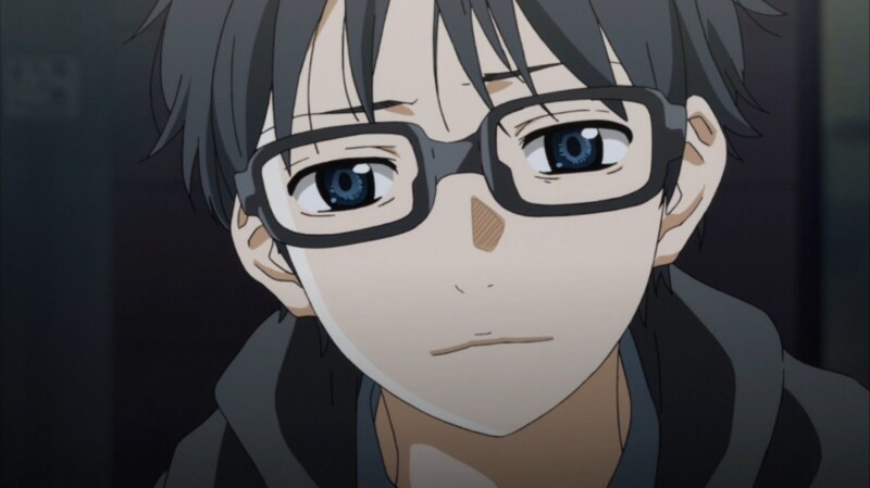 anime sadness glasses