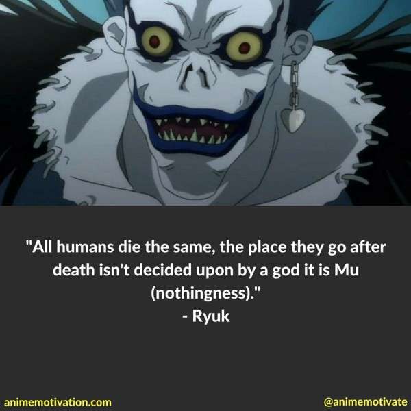 Featured image of post Death Note Shinigami Ryuk Quotes Well i guess ryuk took a good amount of