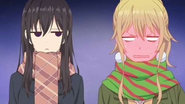 Yuzu and Mei from Citrus anime