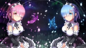 Re Zero anime wallpaper of rem and ram