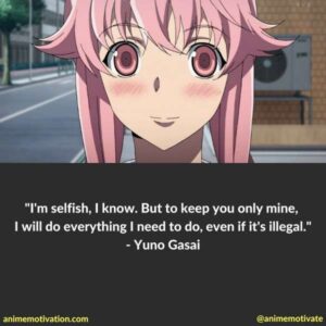 21 Hard Hitting Quotes You Can't Miss From The Anime: Mirai Nikki