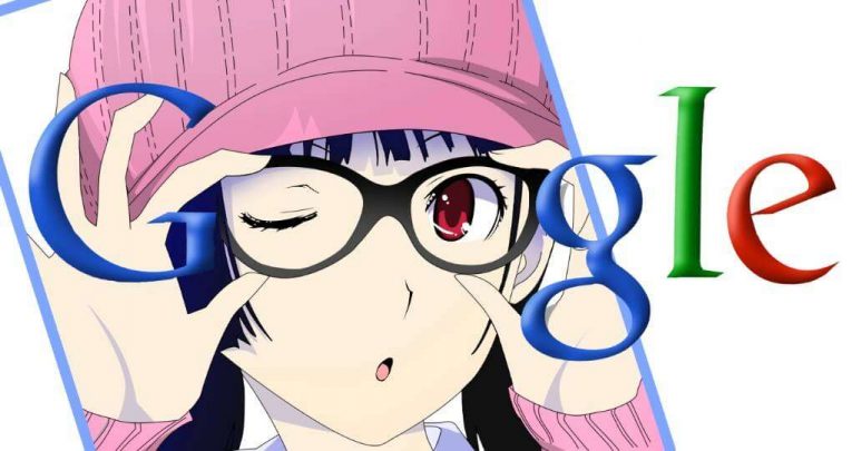 anime girl with google glasses