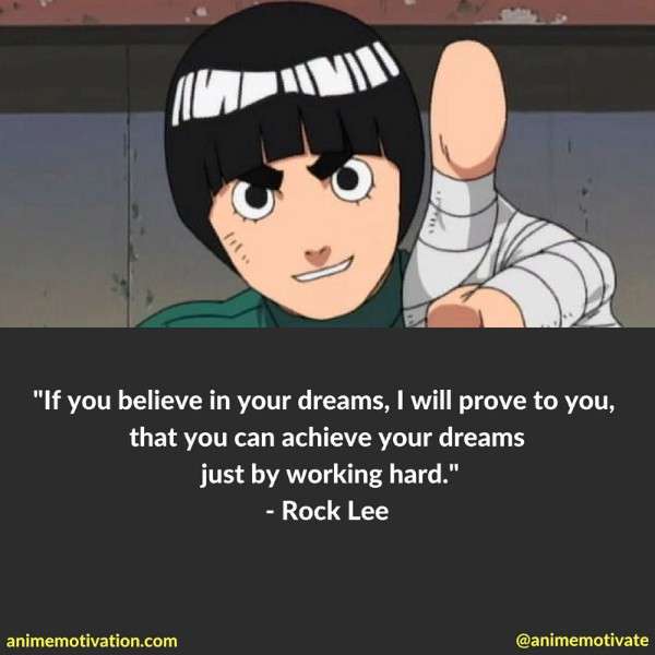 Rock Lee Quotes.