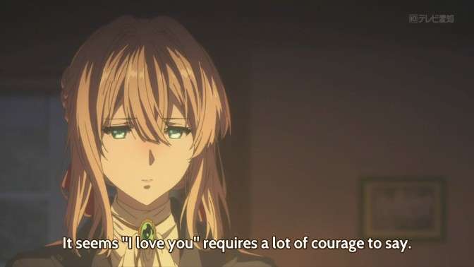 Violet Evergarden Thinking About The Words I Love You