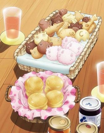 Anime cake, dessert, fruits, creamy, delicious, Anime, HD wallpaper | Peakpx