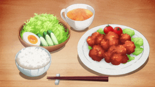 Healthy Anime Food Dinner