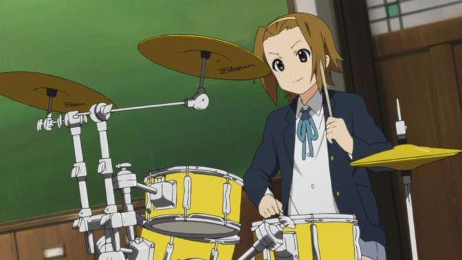 Ritsu Tainaka Playing The Drums