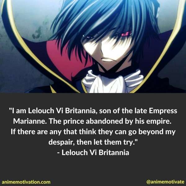 Frases: Lelouch  •Anime Whatever• Amino