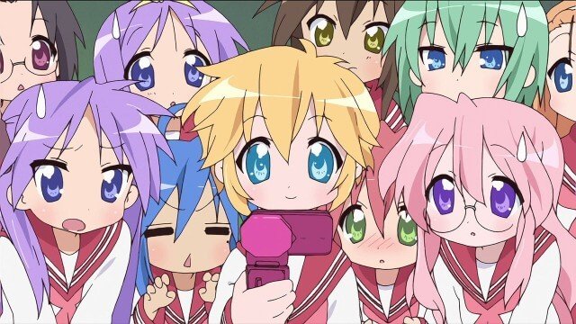 Lucky Star chibi characters