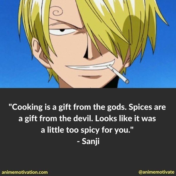 Sanji Quotes one piece 4