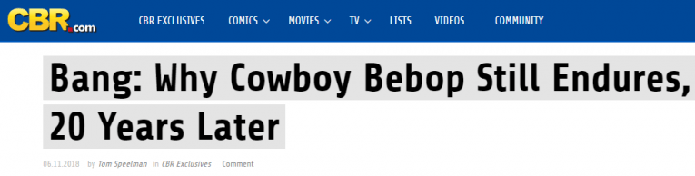 cowboy bebop headline