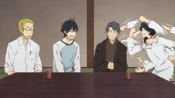 Barakamon characters sitting down | https://animemotivation.com/best-slice-of-life-anime/