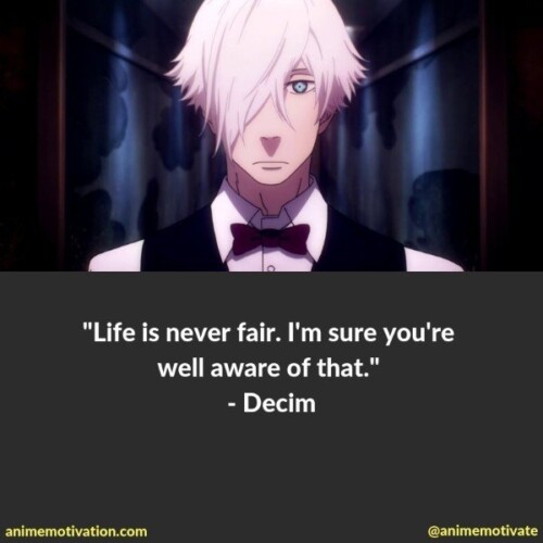 Decim quotes death parade | https://animemotivation.com/death-parade-quotes/