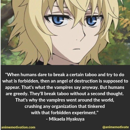 Mikaela Hyakuya quotes 10