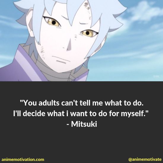 Mitsuki quotes boruto