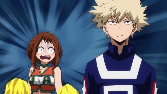 bakugou katsuki and ochako uraraka