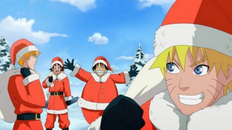 anime christmas naruto luffy goku ichigo