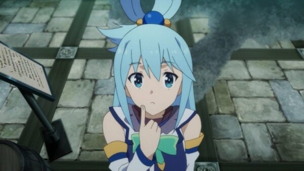 aqua konosuba thinking