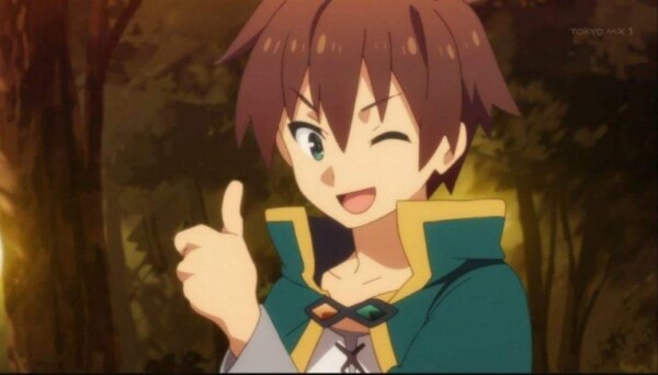 kazuma thumbs up konosuba