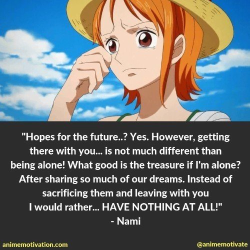 nami quotes one piece anime